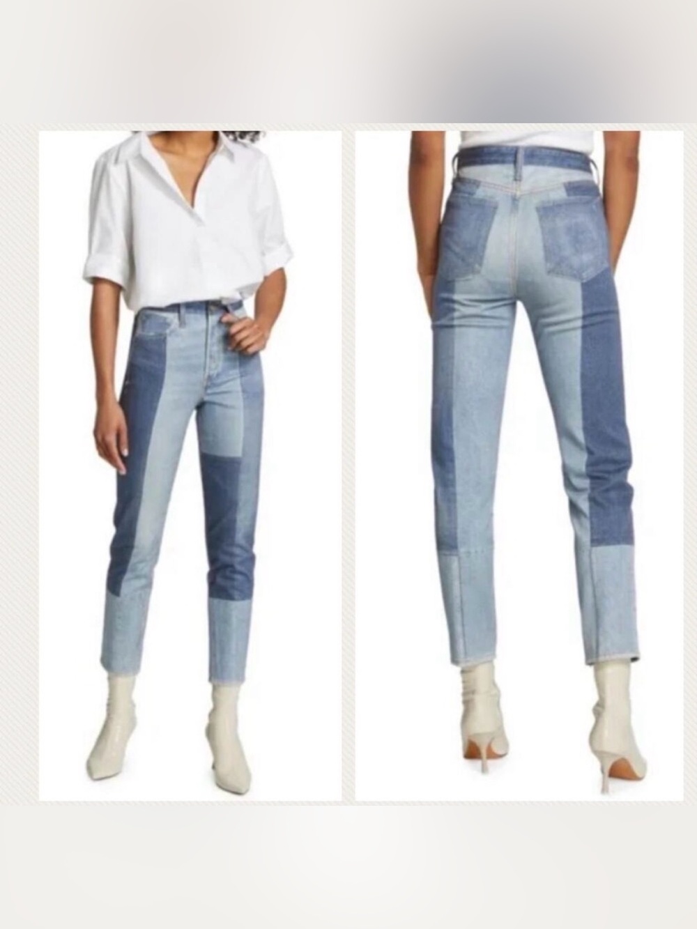 Rag & Bone Patchwork Miramar Nina Cigarette pants